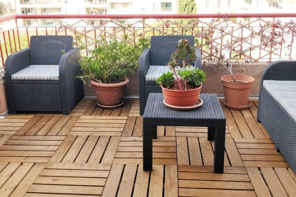 T3 Le Designer 4E-Terrasse-Climatisation & Netflix Apartment Marsilia Exterior foto